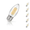 Crompton Candle LED Light Bulb E27 6.5W (60W Eqv) Warm White 5-Pack