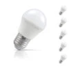 Crompton Golfball LED Light Bulb E27 5W (40W Eqv) Warm White 5-Pack Opal -Home Lighting Store SL6459 5 11260.1666865312