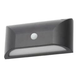 Coast Poole 5W LED Up Or Down Wall Light With PIR Sensor Black