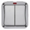 Zink 2 Gang 2 Way IP66 20A Switch