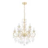 Spa Vela 9-Light Chandelier Crystal Glass And Satin Brass -Home Lighting Store SPA 19714 BRS alt02 55625.1656421228