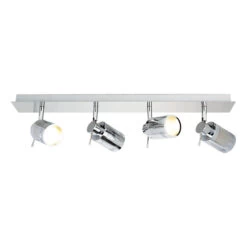 Spa Scorpius 4-Light Flush Light Bar Spotlight Chrome