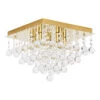 Spa Orlando 5-Light Flush Ceiling Light Crystal Glass And Satin Brass 2 Spa Orlando 5-Light Flush Ceiling Light Crystal Glass And Satin Brass -Home Lighting Store SPA 24467 SBRS 62767.1656420012