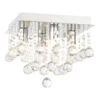 Spa Orlando 4-Light Flush Ceiling Light Crystal Glass And Chrome -Home Lighting Store SPA 24468 CHR 74465.1656420077