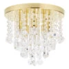 Spa Celeste 6-Light Flush Ceiling Light Crystal Glass And Satin Brass -Home Lighting Store SPA 24870 SATBRS alt02 95066.1656420623