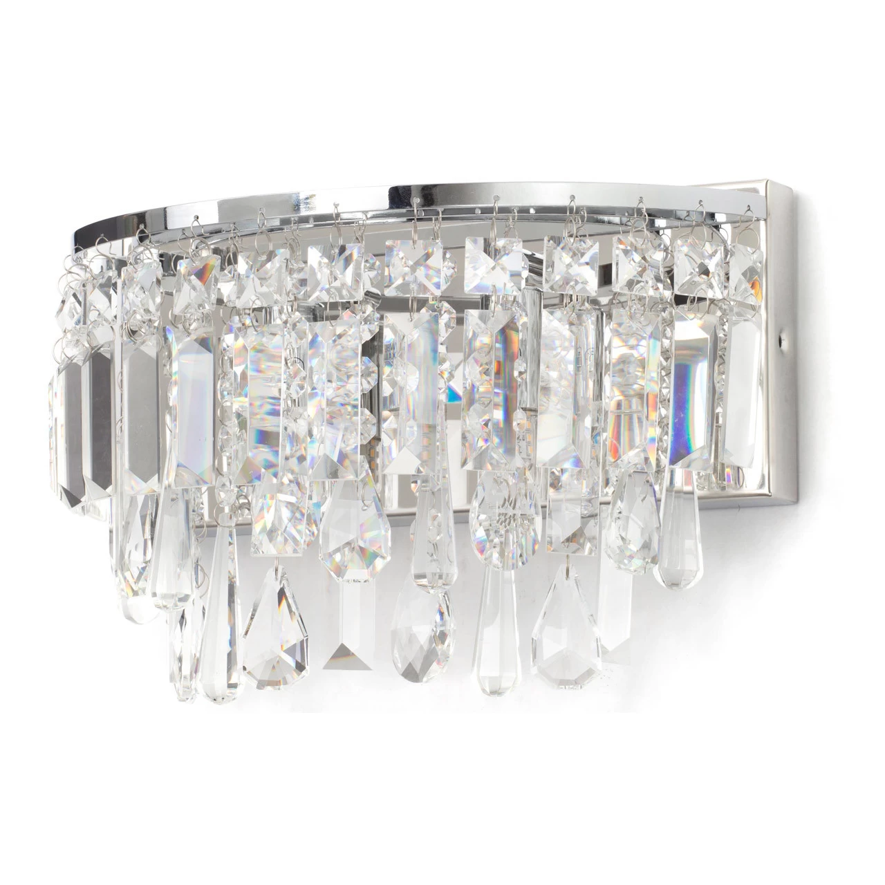 Spa Pro Bresna Wall Light Crystal Glass And Chrome 3 Spa Pro Bresna Wall Light Crystal Glass And Chrome