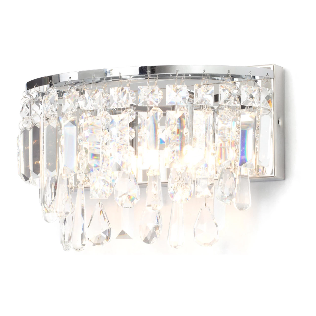 Spa Pro Bresna Wall Light Crystal Glass And Chrome 4 Spa Pro Bresna Wall Light Crystal Glass And Chrome - Image 2