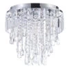 Spa Pro Bresna 350mm 3-Light Flush Ceiling Light Crystal Glass And Chrome -Home Lighting Store SPA 25204 CHR 4 24098.1657640790