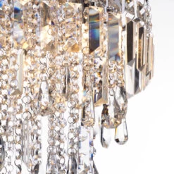 Spa Pro Bresna 350mm 3-Light Flush Ceiling Light Crystal Glass And Chrome -Home Lighting Store SPA 25204 CHR 29344.1657640790