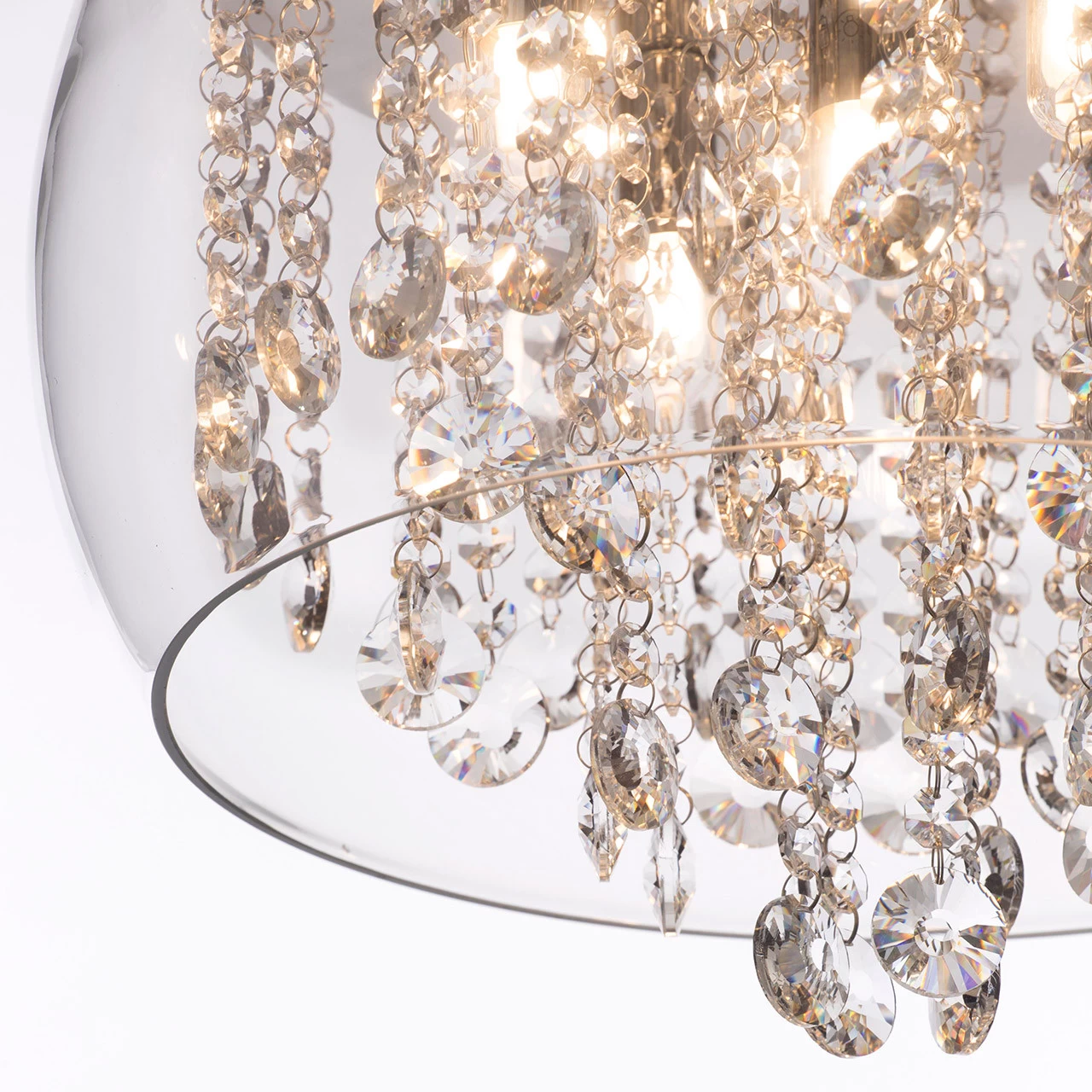 Spa Pro Nore Encased Flush Light Crystal Glass And Chrome 5 Spa Pro Nore Encased Flush Light Crystal Glass And Chrome - Image 3