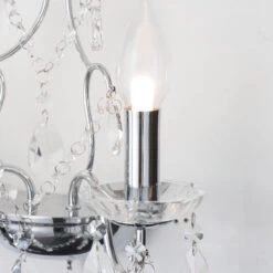 Spa Pro Annalee 2-Light Wall Light Crystal Glass And Chrome -Home Lighting Store SPA 25253 CHR 40509.1657640732