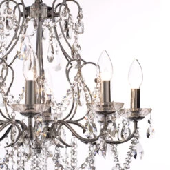 Spa Pro Annalee 8-Light Chandelier Crystal Glass And Chrome 10 Spa Pro Annalee 8-Light Chandelier Crystal Glass And Chrome -Home Lighting Store SPA 25255 CHR 3 96992.1657640307