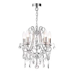 Spa Pro Annalee 385mm 5-Light Chandelier Crystal Glass And Chrome -Home Lighting Store SPA 25256 CHR 2 02352.1657640706
