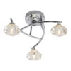 Spa Reena 3-Light Flush Ceiling Light Clear Glass And Chrome 2 Spa Reena 3-Light Flush Ceiling Light Clear Glass And Chrome -Home Lighting Store SPA 28326 CHR 45640.1656419952