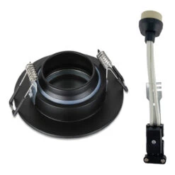 Spa Cali Tiltable Downlight Matt Black 12 Spa Cali Tiltable Downlight Matt Black -Home Lighting Store SPA 30841 MBLK 11049.1657199652