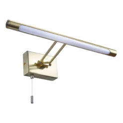 Spa Chai LED Picture/Mirror Light 8W With Pull Switch Warm White Satin Brass 8 Spa Chai LED Picture/Mirror Light 8W With Pull Switch Warm White Satin Brass -Home Lighting Store SPA 30993 SBRS 14034.1657641416