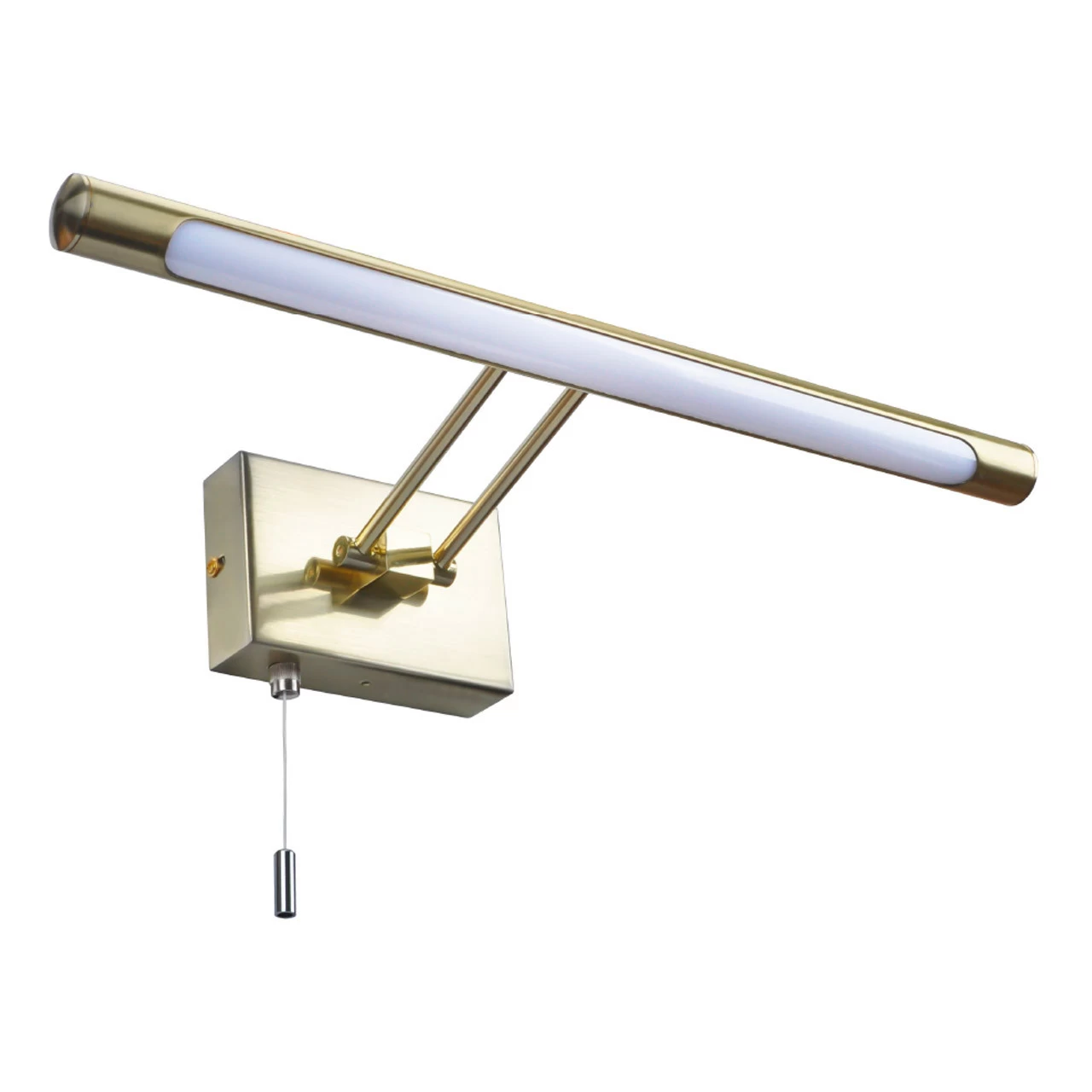 Spa Chai LED Picture/Mirror Light 8W With Pull Switch Warm White Satin Brass 5 Spa Chai LED Picture/Mirror Light 8W With Pull Switch Warm White Satin Brass - Image 3