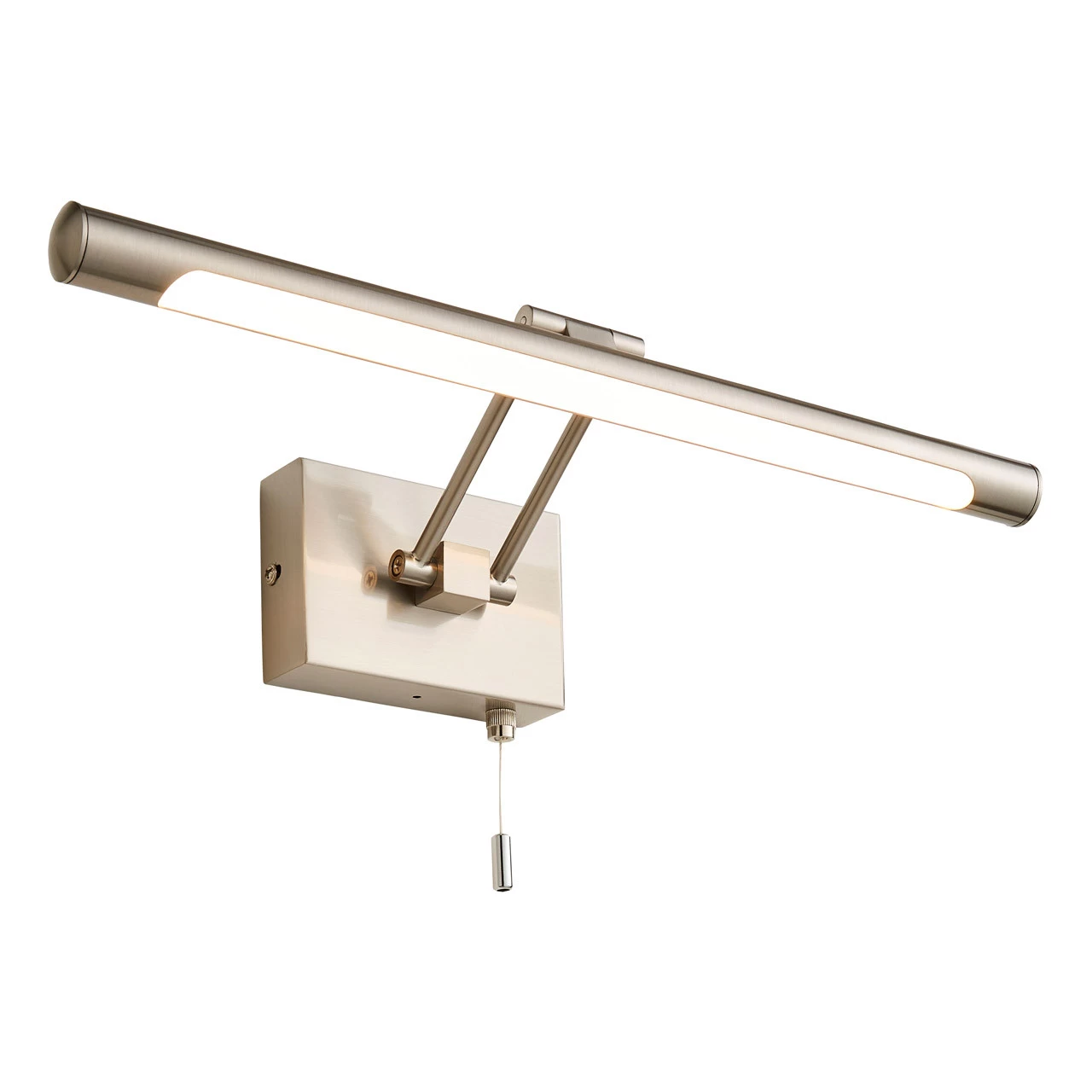 Spa Chai LED Picture/Mirror Light 8W With Pull Switch Warm White Satin Nickel 4 Spa Chai LED Picture/Mirror Light 8W With Pull Switch Warm White Satin Nickel - Image 2