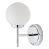 Spa Porto Single Globe Wall Light Opal And Chrome -Home Lighting Store SPA 31306 CHR alt02 62656.1656419748