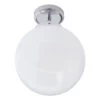 Spa Porto Single Globe Semi-Flush Ceiling Light Opal And Chrome 1 Spa Porto Single Globe Semi-Flush Ceiling Light Opal And Chrome -Home Lighting Store SPA 31309 CHR 1 94634.1656419621