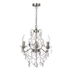 Spa Pro Annalee 3-Light Chandelier Crystal Glass And Chrome 6 Spa Pro Annalee 3-Light Chandelier Crystal Glass And Chrome -Home Lighting Store SPA 31449 CHR 3 40442.1657640719