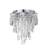 Spa Pro Bresna 280mm 3-Light Flush Ceiling Light Crystal Glass And Chrome -Home Lighting Store SPA 31450 CHR 2 56175.1657640776