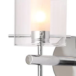 Spa Gene Single Cylinder Wall Light Clear Glass And Chrome -Home Lighting Store SPA 31725 CHR 3 59591.1656419858