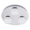 Spa Amalfi LED 3-Light Ceiling Spotlight 15W Cool White Opal And Chrome -Home Lighting Store SPA 31736 CHR 1 31805.1656418046