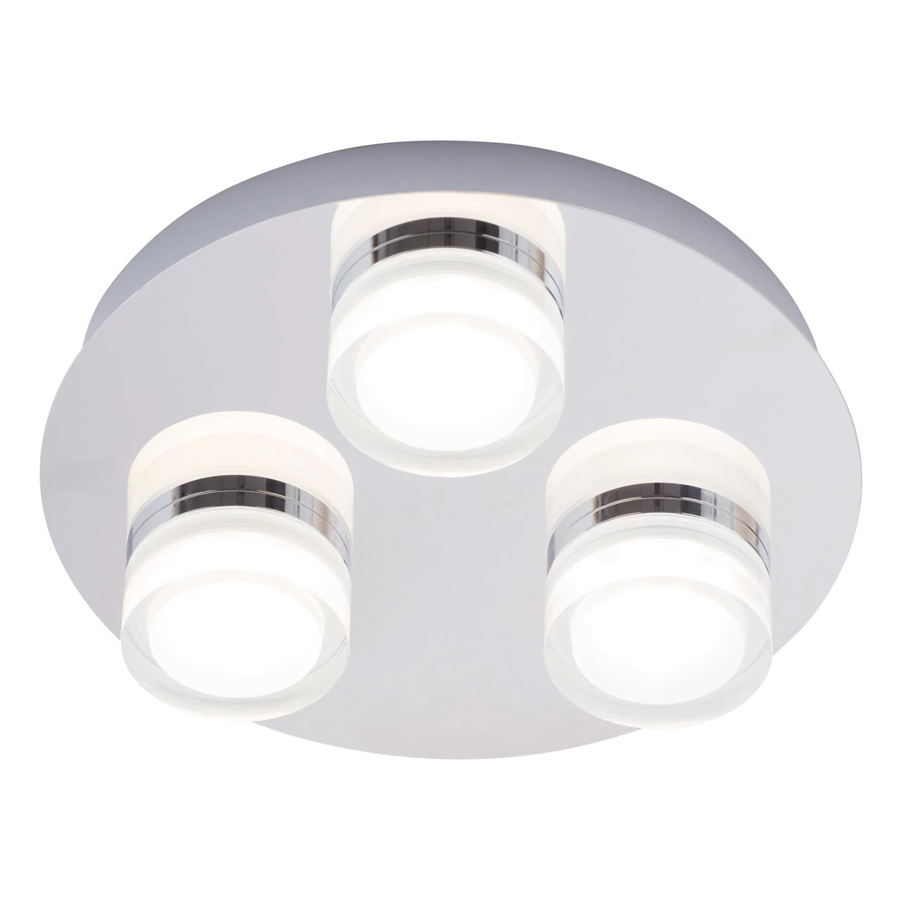 Spa Amalfi LED 3-Light Ceiling Spotlight 15W Cool White Opal And Chrome 4 Spa Amalfi LED 3-Light Ceiling Spotlight 15W Cool White Opal And Chrome - Image 2