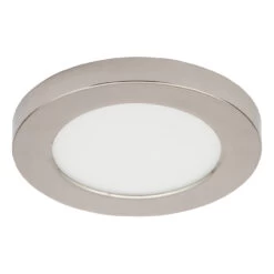 Spa 139mm Tauri LED Flush Ceiling Light Ring Satin Nickel