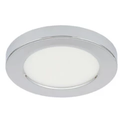 Spa 139mm Tauri LED Flush Ceiling Light Ring Chrome