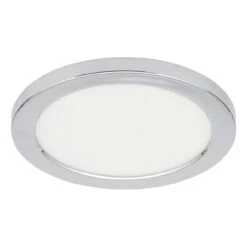 Spa 217mm Tauri LED Flush Ceiling Light Ring Chrome