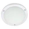 Spa 310mm Delphi LED Flush Ceiling Light 18W Cool White Opal Glass And Chrome -Home Lighting Store SPA 34047 CHR 1 74929.1656417645