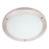 Spa 310mm Delphi LED Flush Ceiling Light 18W Cool White Opal Glass And Satin Nickel -Home Lighting Store SPA 34047 SNIC 1 25752.1656417620