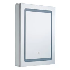 Spa Arte LED Illuminated Bathroom Mirror Cabinet 34W With Shaver Socket And Demist Pad