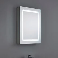 Spa Arte LED Illuminated Bathroom Mirror Cabinet 34W With Shaver Socket And Demist Pad 10 Spa Arte LED Illuminated Bathroom Mirror Cabinet 34W With Shaver Socket And Demist Pad -Home Lighting Store SPA 35707 alt03 29113.1657640834