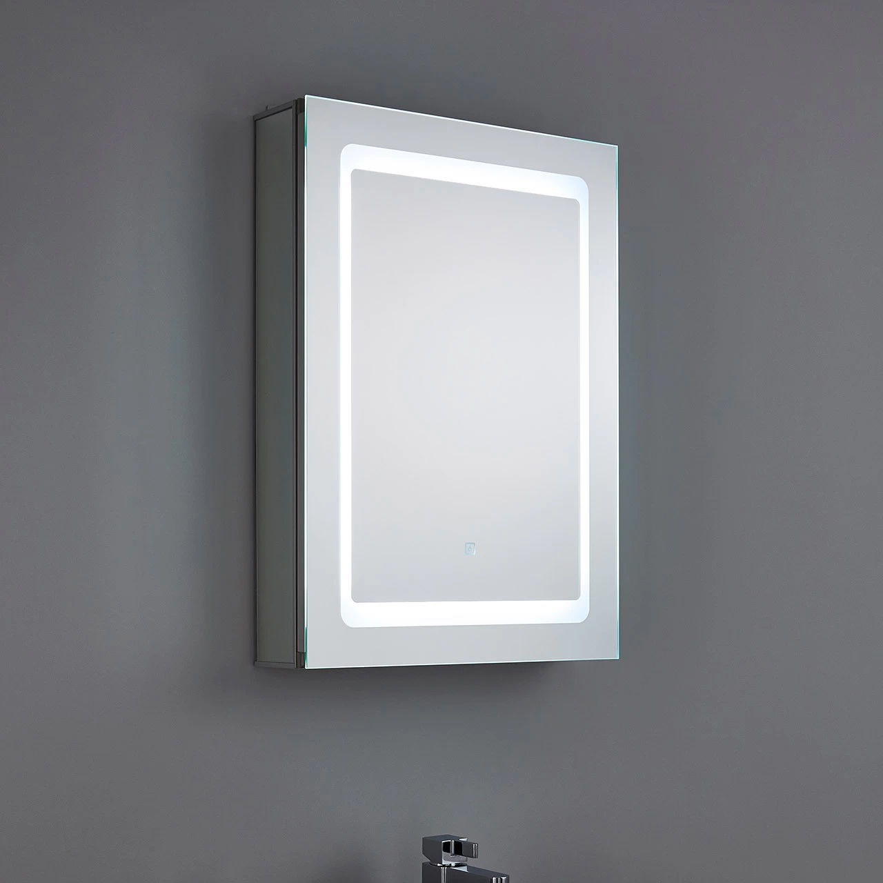 Spa Arte LED Illuminated Bathroom Mirror Cabinet 34W With Shaver Socket And Demist Pad 6 Spa Arte LED Illuminated Bathroom Mirror Cabinet 34W With Shaver Socket And Demist Pad - Image 4