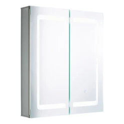 Spa Hym LED Illuminated Bathroom Mirror Cabinet 34W With Shaver Socket And Demist Pad -Home Lighting Store SPA 35708 alt01 89093.1657640813
