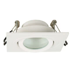 Spa Cali Square Tiltable Downlight Matt White -Home Lighting Store SPA 35724 1 84673.1657201870