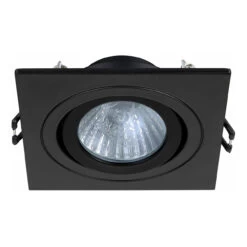 Spa Cali Square Tiltable Downlight Matt Black -Home Lighting Store SPA 35725 1 48265.1657201966