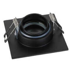 Spa Cali Square Tiltable Downlight Matt Black -Home Lighting Store SPA 35725 3 71655.1657201966