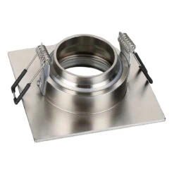 Spa Cali Square Tiltable Downlight Satin Chrome -Home Lighting Store SPA 35726 2 92514.1657202267
