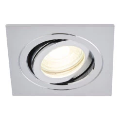 Spa Cali Square Tiltable Downlight Chrome -Home Lighting Store SPA 35727 alt01 77927.1657202150