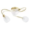 Spa Veria 3-Light Flush Ceiling Light Clear Glass And Satin Brass 1 Spa Veria 3-Light Flush Ceiling Light Clear Glass And Satin Brass -Home Lighting Store SPA 35828 SBRS ALT2 84728.1656428497