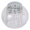 Spa Megara 2-Light Cloche Ceiling Light Decorative Crystal Clear Glass And Chrome -Home Lighting Store SPA 35839 CLR ALT2 06612.1656427843