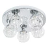 Spa Megara 5-Light Flush Ceiling Light Decorative Crystal Clear Glass And Chrome 1 Spa Megara 5-Light Flush Ceiling Light Decorative Crystal Clear Glass And Chrome -Home Lighting Store SPA 35841 CLR ALT1 78360.1656427890