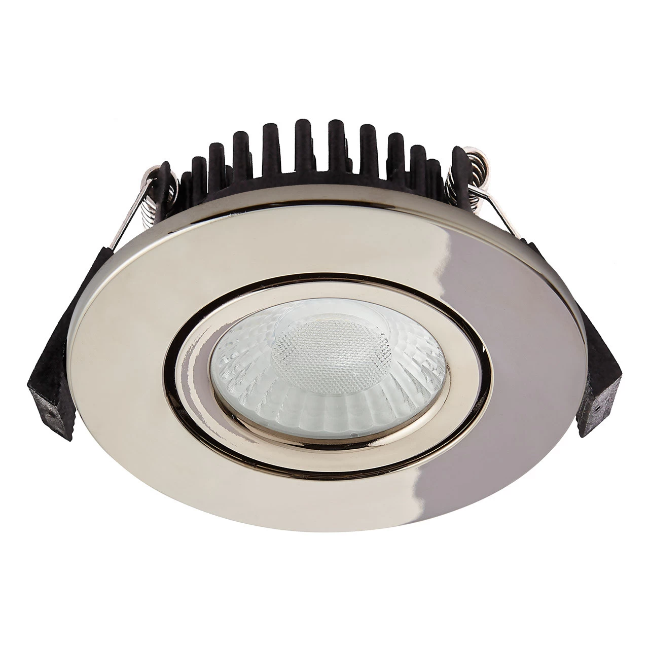 Spa Como LED Tiltable Fire Rated Downlight 5W Dimmable Cool White Brushed Chrome IP65 5 Spa Como LED Tiltable Fire Rated Downlight 5W Dimmable Cool White Brushed Chrome IP65 - Image 3