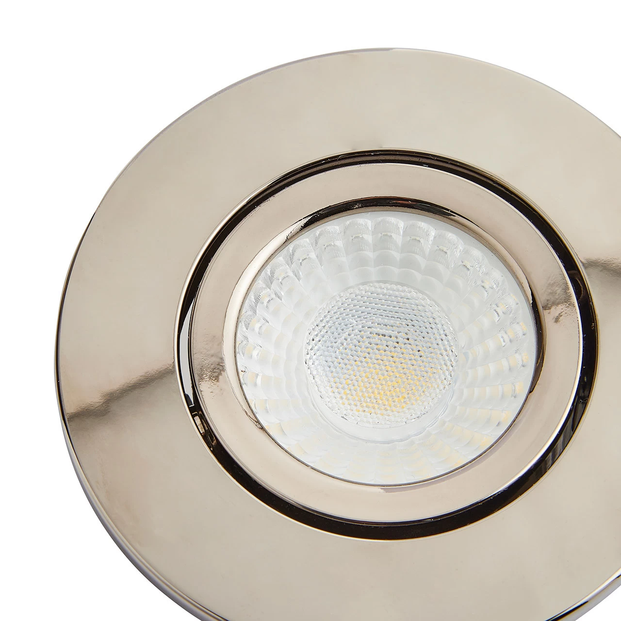 Spa Como LED Tiltable Fire Rated Downlight 5W Dimmable Cool White Brushed Chrome IP65 6 Spa Como LED Tiltable Fire Rated Downlight 5W Dimmable Cool White Brushed Chrome IP65 - Image 4