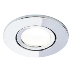 Spa Como LED Tiltable Fire Rated Downlight 5W Dimmable 3-Pack Cool White Chrome IP65 -Home Lighting Store SPA 38571 CHR alt1 27871.1657188348