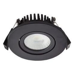 Spa Como LED Tiltable Fire Rated Downlight 5W Dimmable Cool White Satin Black IP65 9 Spa Como LED Tiltable Fire Rated Downlight 5W Dimmable Cool White Satin Black IP65 -Home Lighting Store SPA 38571 SBLK 12048.1657191603